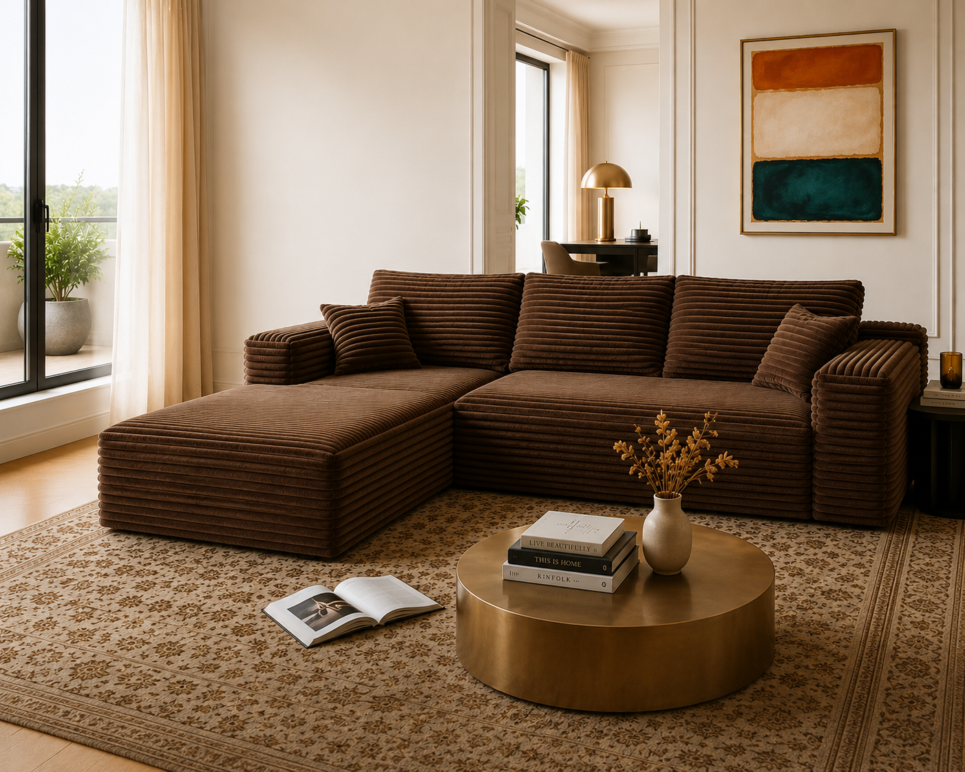 Vittoria Modular Sectional - Brown
