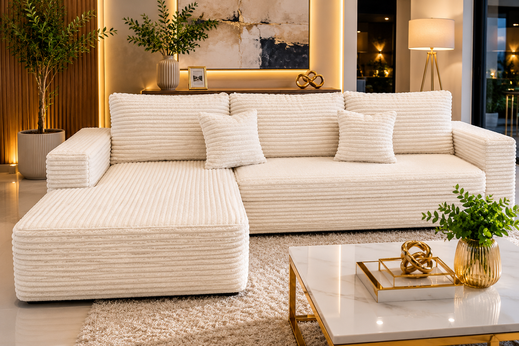 Vittoria Foam Sectional - Beige
