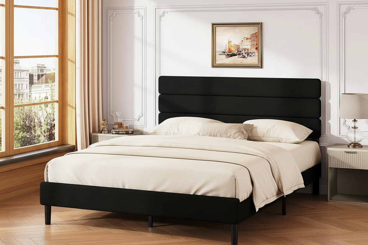 Milano Platform Bed - Black
